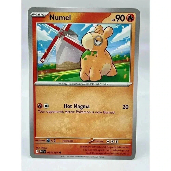Pokemon Other - Numel 031/197 S&V: Obsidian Flames Non-Holo Pokémon TCG Mint Unplayed